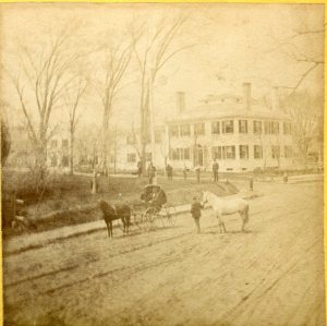 Washington Street, Duxbury with Seth Sprague, Jr. House, c. 1870.