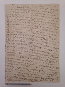 Letter by William P. Webster Jan. 1, 1842 Gift of John and Polly Nash