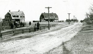Summer homes of Parker F. Soule and Lawrence P. Soule at xxx and xxx Powder Point Ave., Duxbury, MA.